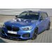 Накладка сплиттер на передний бампер Вариант 4 на BMW 1 F20 M-Power рестайл